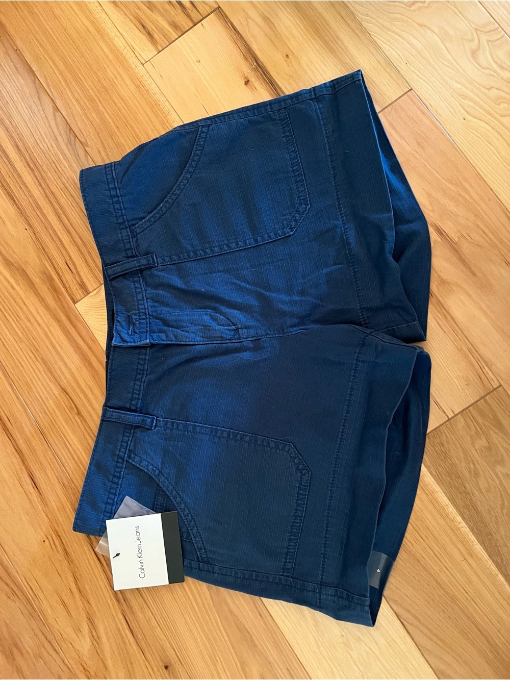 Calvin Klein Jeans Navy Denim-Style Women's Shorts